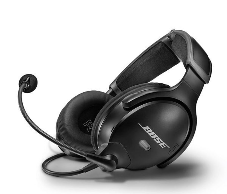 Bose A30 Aviation Headset  (U174 Helicopter Coil Cord w/- Bluetooth) 857641-T130  IN STOCK image 0